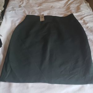 Ann Taylor Dark Green skirt size Small Petite  nwt
